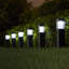 Low Voltage Solar Powered Integrated LED Black Pathway Light Pack