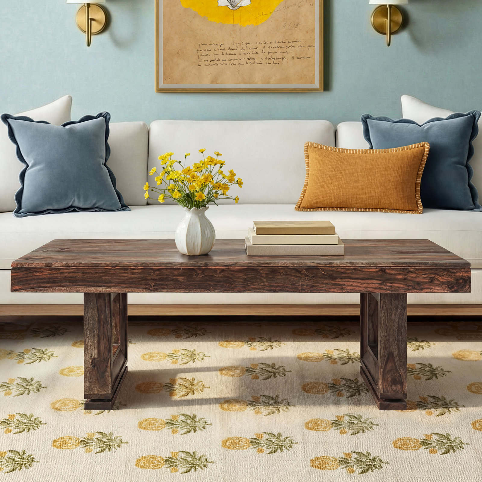 Mariza Solid Wood Single Coffee Table