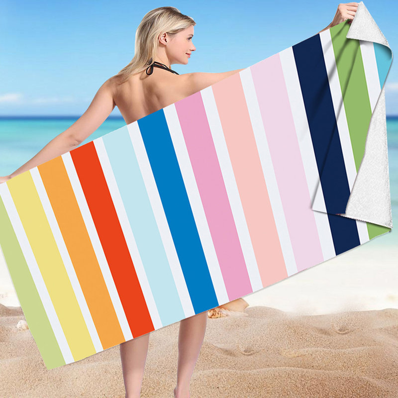 Serviettes de plage en microfibre Stripe Series, F