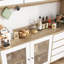 Garde-manger avec porte en verre trempé et rangement solide Garyson-1249886534
