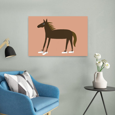 Horse In Sneakers Modern Horse Wall Art