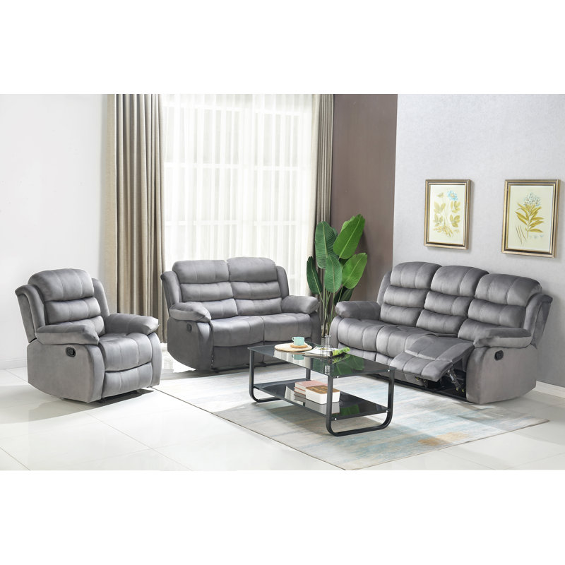 Ensemble de salon inclinable 3 pièces Fashank