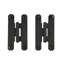 3" Textured Cabinet H Hinge, Pair