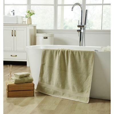 Splash 100% Cotton Zero Twist Towel Set, Bath Towels, Hand Towels & Washcloths, 550 GSM Soft Absorbent Towels for Bathroom, Spa & Daily Use, OEKO-TEX Certified, 20 Pack, Sage