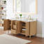 Siena 72" Double Bathroom Vanity with Grain White Engineered Stone Countertop without Mirror