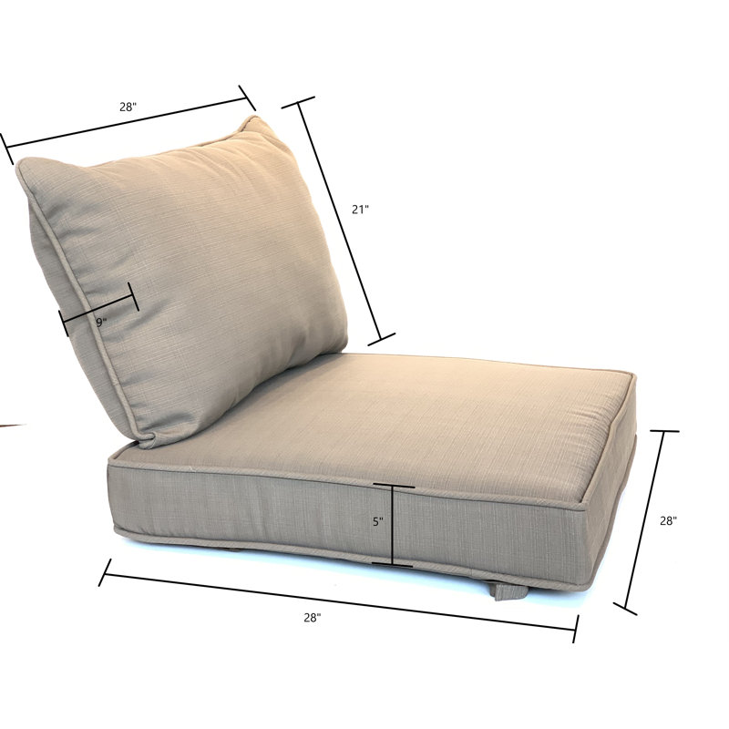 Coussin de siège/dossier d’extérieur