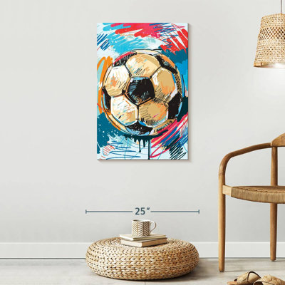 «Fun Soccer Ball», reproduction sur toile tendue