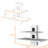 White Floating Shelf With Two Shelves For A Tidy And Elegant Decor Your Essentials