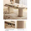 Bureau de comptoir en pierre frittée de style crème-110780487-110780484