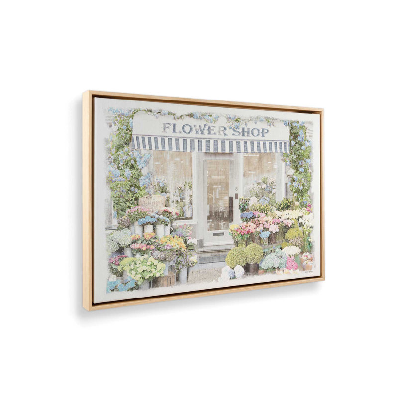 «Flower Shop» par Amber Sterling, reproduction d'art, Toile avec cadre, Tanné, L 48 x H 36