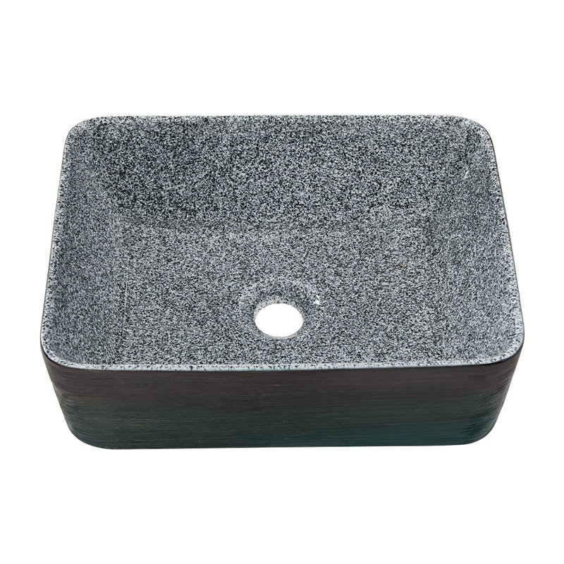 Metro Lane 31mm L x 40mm W Multicolour Ceramic Rectangular Sink