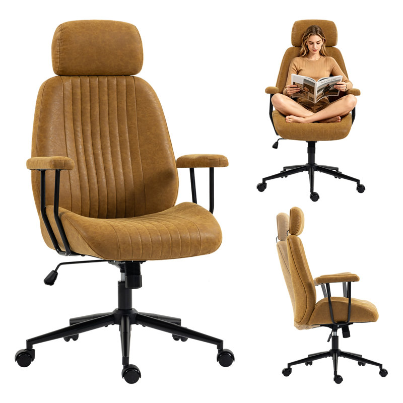 Brayden Studio Office Chair, Brown