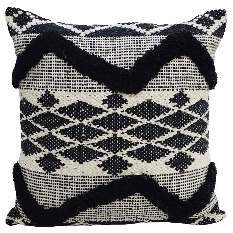 Chevron Cotton Blend Throw Pillow