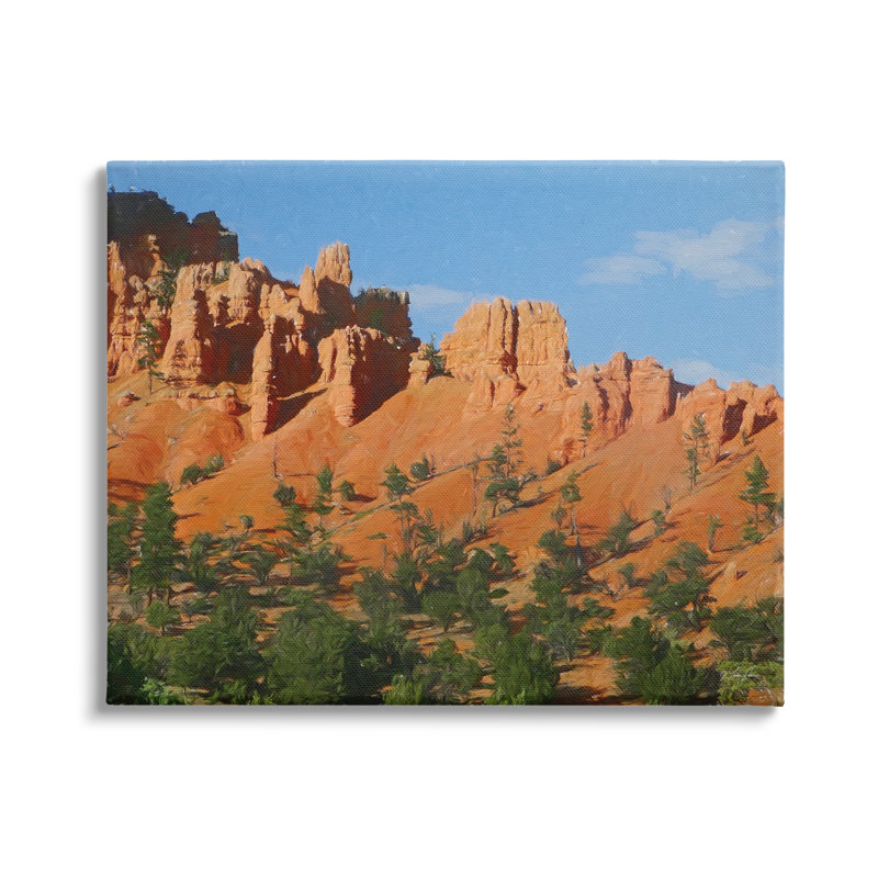 «Desert Canyon Valley Slope» par Lauren Rader - impression, H 16 po x l 20 po x P 1,5 po, Toile tendue