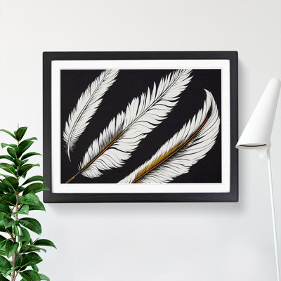 Groovy Bird Feathers - Framed Print
