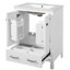 Meuble-lavabo de 24 pouces avec lavabo encastré intégré, deux portes, un tiroir, une tablette de porte à double couche, une conception à fermeture en douceur et un espace de fonctionnement silencieux pour les salles de bain d'invités-696375040