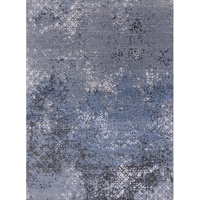 Tapis bleu / gris Brookview, Rond 7 pi