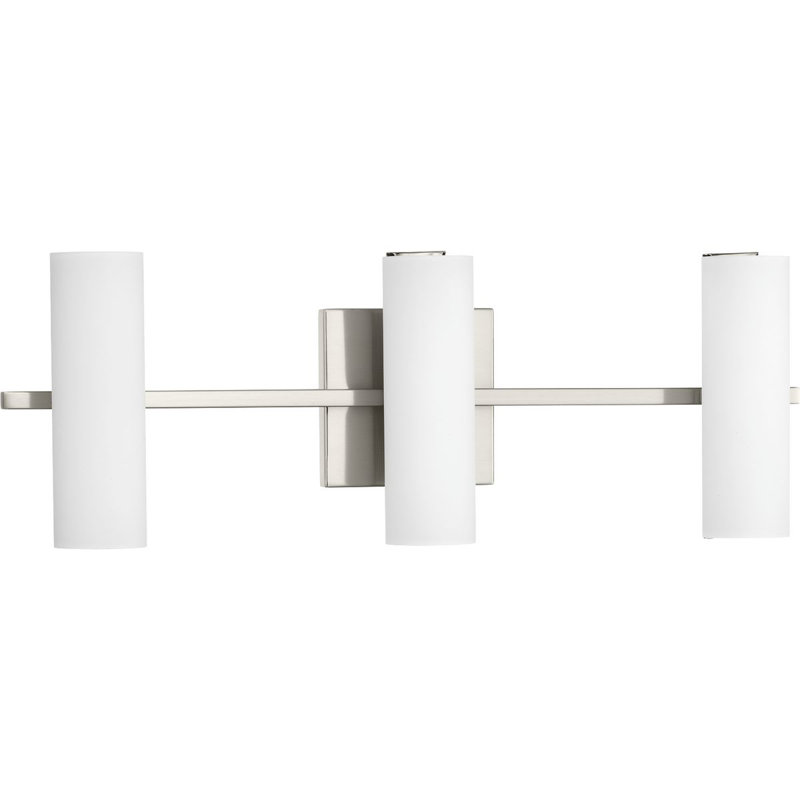 Éclairage de meuble-lavabo à DEL à intensité variable Flaherty, Nickel brossé
