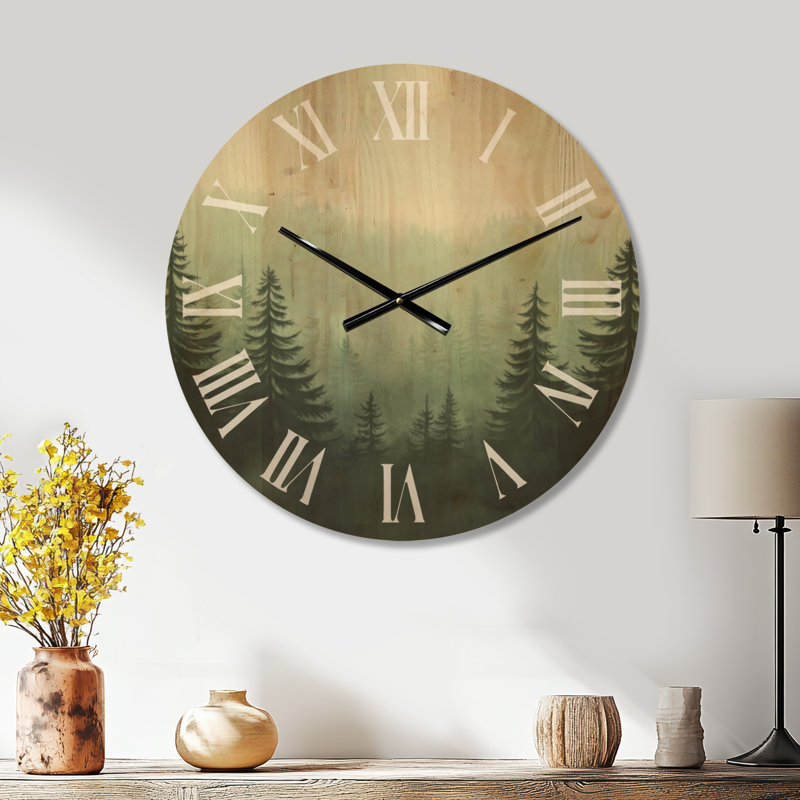 Très grande horloge murale Woodland, Medium