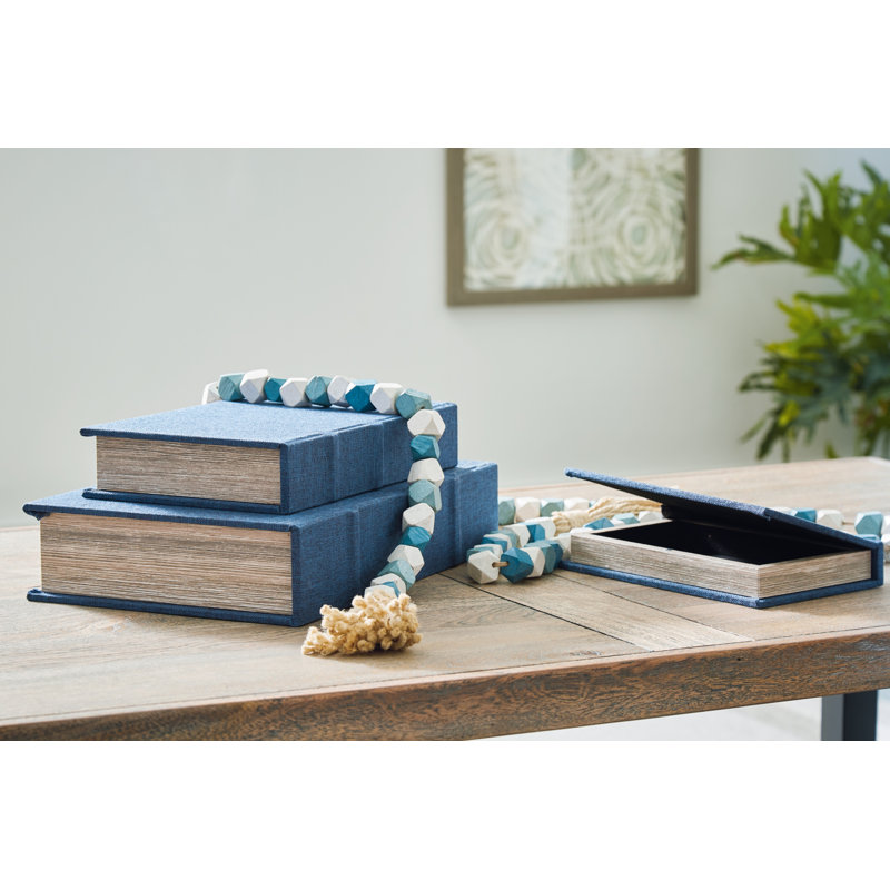 Wistrom 3 Piece Fabric Book Box Set
