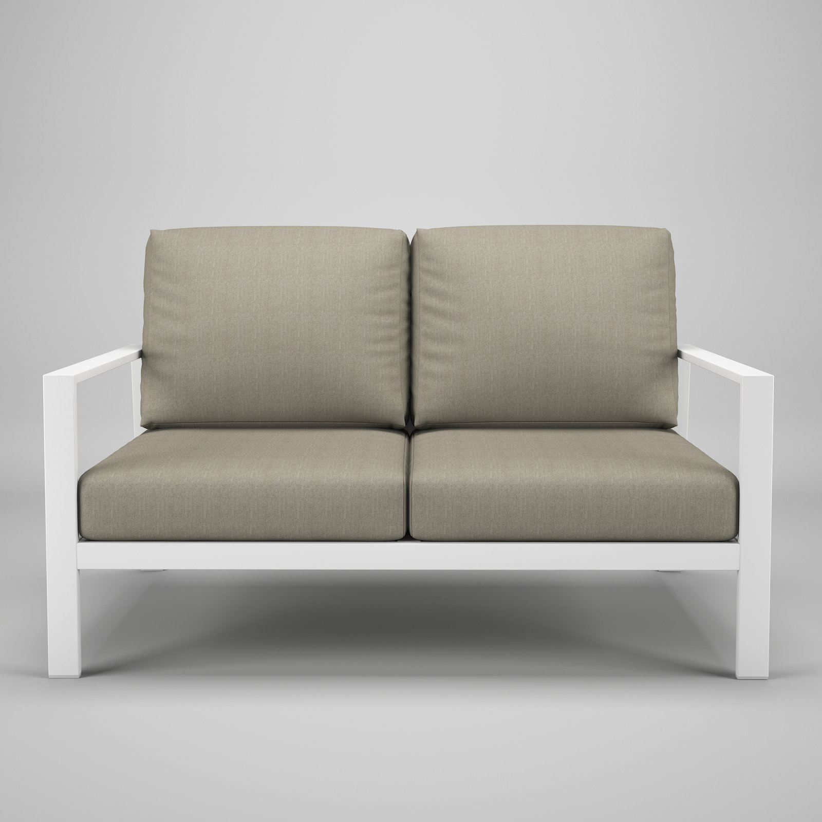 Townsend 55" Sunbrella® Patio Loveseat, Spectrum Dove