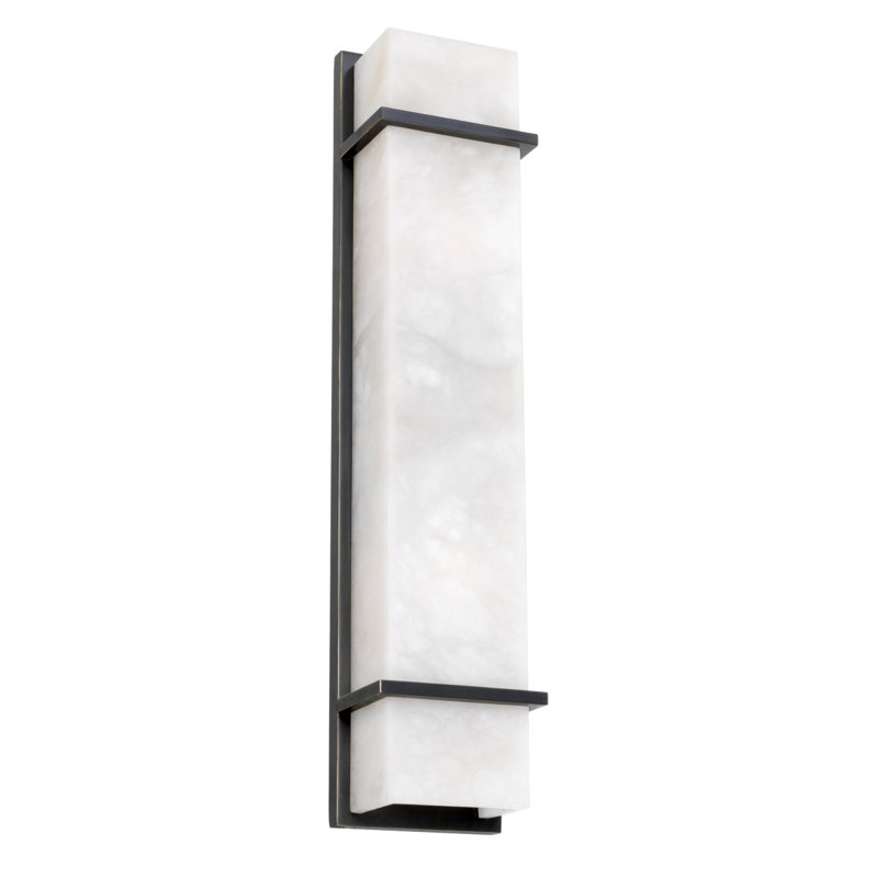 Spike Iron Flush Mounted Sconce, 23.62" H x 5.12" W x 3.54" D
