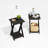 Ebern Designs Martinez Criss-Crossed End Table, Black Espresso, Set of 2