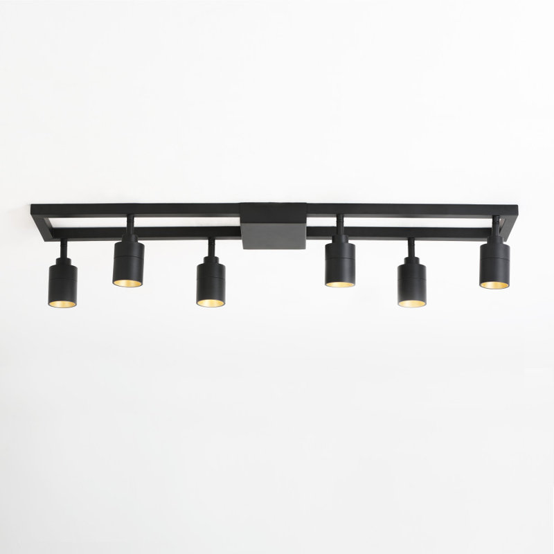 Vidalite 35" 6 - Light LED Integrated, Square Tracklight Kit, Matte Black