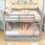 Lit superposé double en bois avec lit gigogne simple et convertible-1354392526