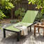 Chaise longue d'extérieur inclinable en aluminium Marlin - Chaise de patio en toile résistante aux intempéries-74096297-74096301