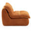 Chaises d'appoint durables en métal, style orange moderne pour le salon ou le bureau