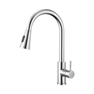Topcraft Single Handle Single Hole Pull Down Kitchen Sink Faucet