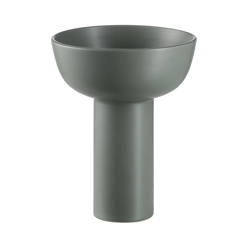 8.3" Ceramic Table Vase, Duck Green