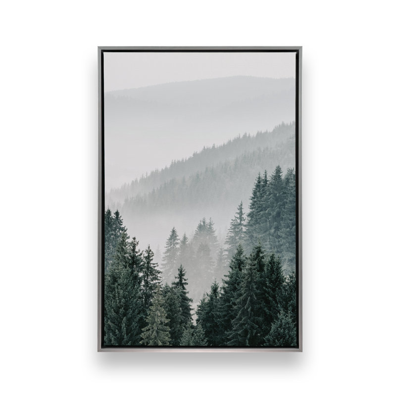 Bleron sur toile, 38" H x 26" W, Polished Chrome Floater Framed