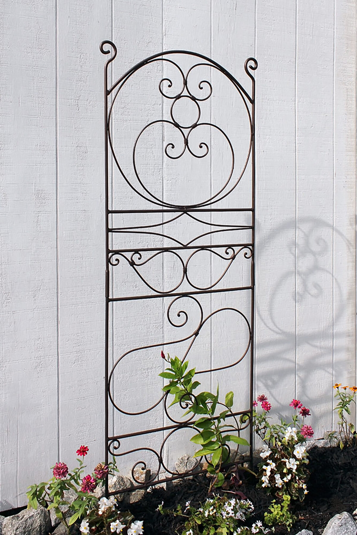 Fleur De Lis Living Nil Iron Arched Trellis & Reviews | Wayfair