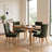 Green Upholstered Dining Chairs Set Of 2 Tufted Backrest Solid Wood Legs Modern Classic Design For Kitchen Dining Room Living Room-126592381