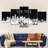 " NYC Skyline BW " by Artful Cityscapes 5 - Pieces-367433251