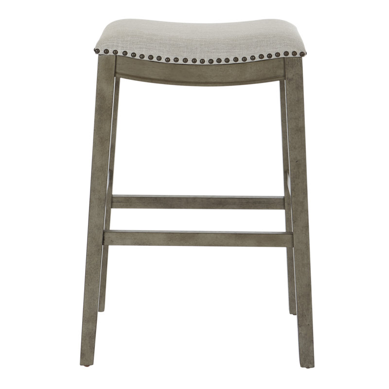 Tabouret de bar et de comptoir Clewiston, Gris, Tabouret de bar (siège d'une hauteur de 29 po), Gris antique