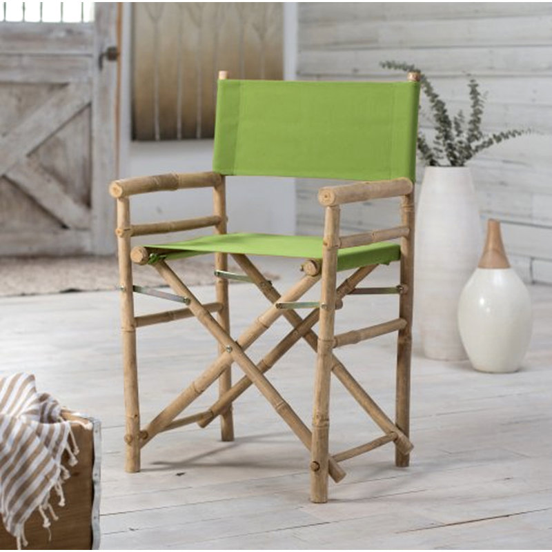 Chaise de réalisateur pliante Laseter, Vert