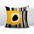 Jaune / noir / blanc cassé abstrait