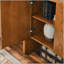 Buffet de couleur noyer, armoire de rangement avec rangement, armoire de rangement rustique pour entrée, couloir, salon, cuisine, salle à manger, chambre à coucher, 33,9 po x 15 po x 31,5 po