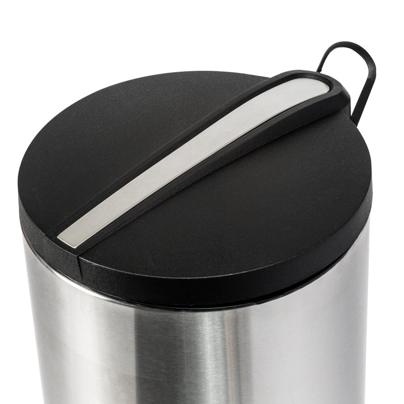 Poubelle à pédale en métal 7,9 gallons, H 24,5 po x l 12,6 po x P 12,6 po