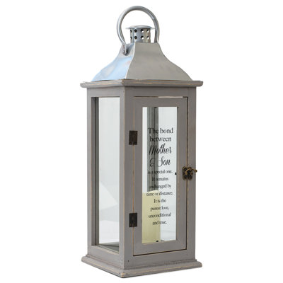 17'' H Tabletop Lantern with Candle Included