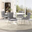 Luxurious Velvet Upholstered Dining Chairs with Silver Metal Legs (Set of 2)-1937565838