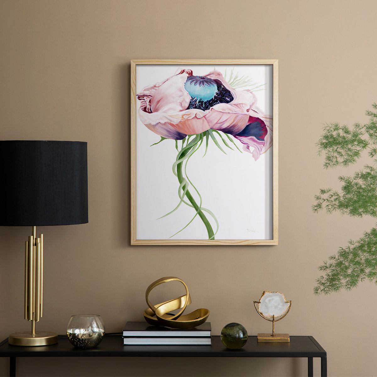 Poppy - Simon C Page - Framed art Print main image 1