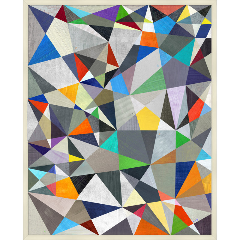 Prisme 2 - Peinture encadrée sur papier