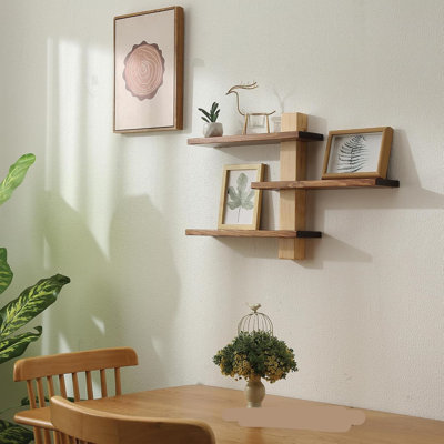 Grande étagère murale minimaliste en bois