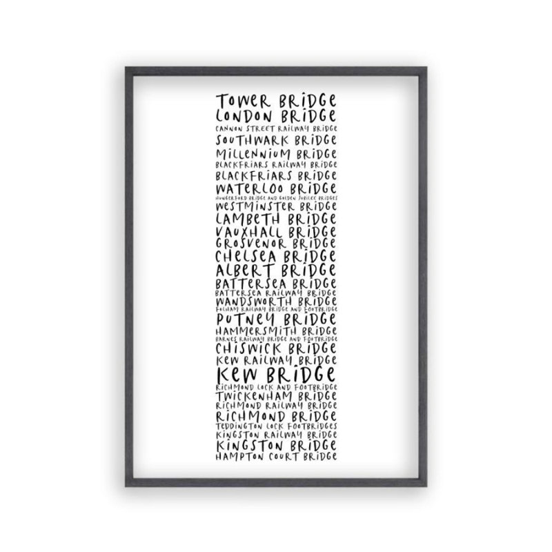 Print, Black Oak Frame, 43 cm H x 61 cm W