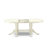 5 Piece Kitchen Table Set for 4 Includes an Oval Dining Room Table with Butterfly Leaf and 4 Solid Wood Seat Chairs, Linen White-1716318198