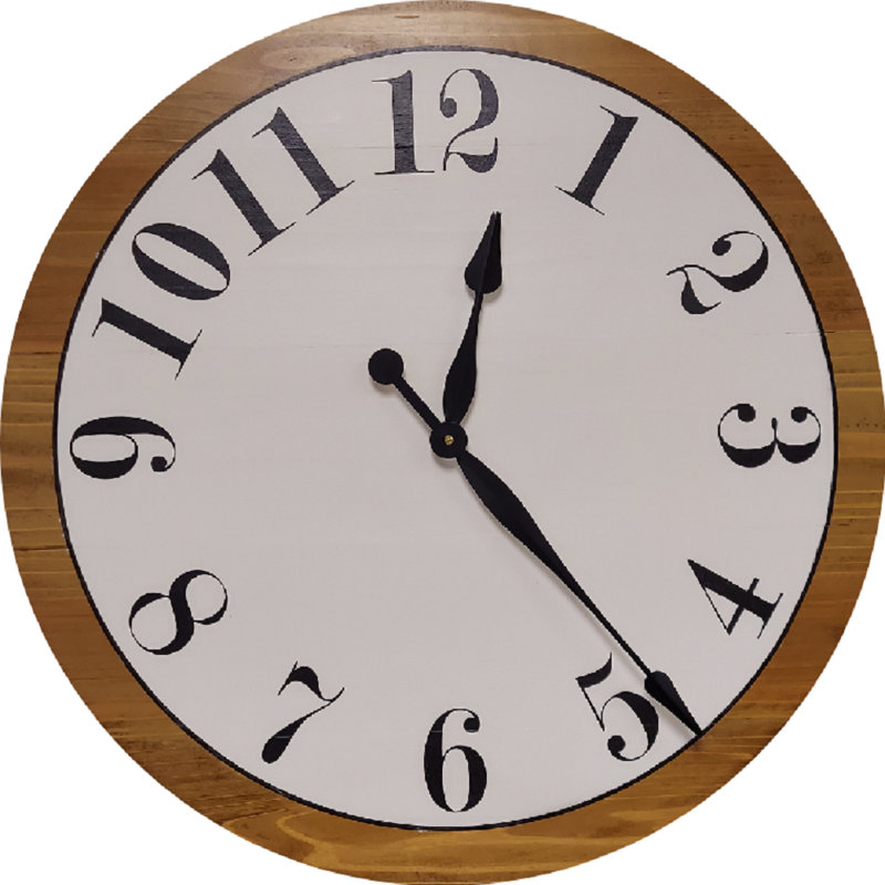 Wood Wall Clock, Medium